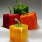 Mixed Orange Green Red Yellow Square Sweet Pepper F1 200 Seeds