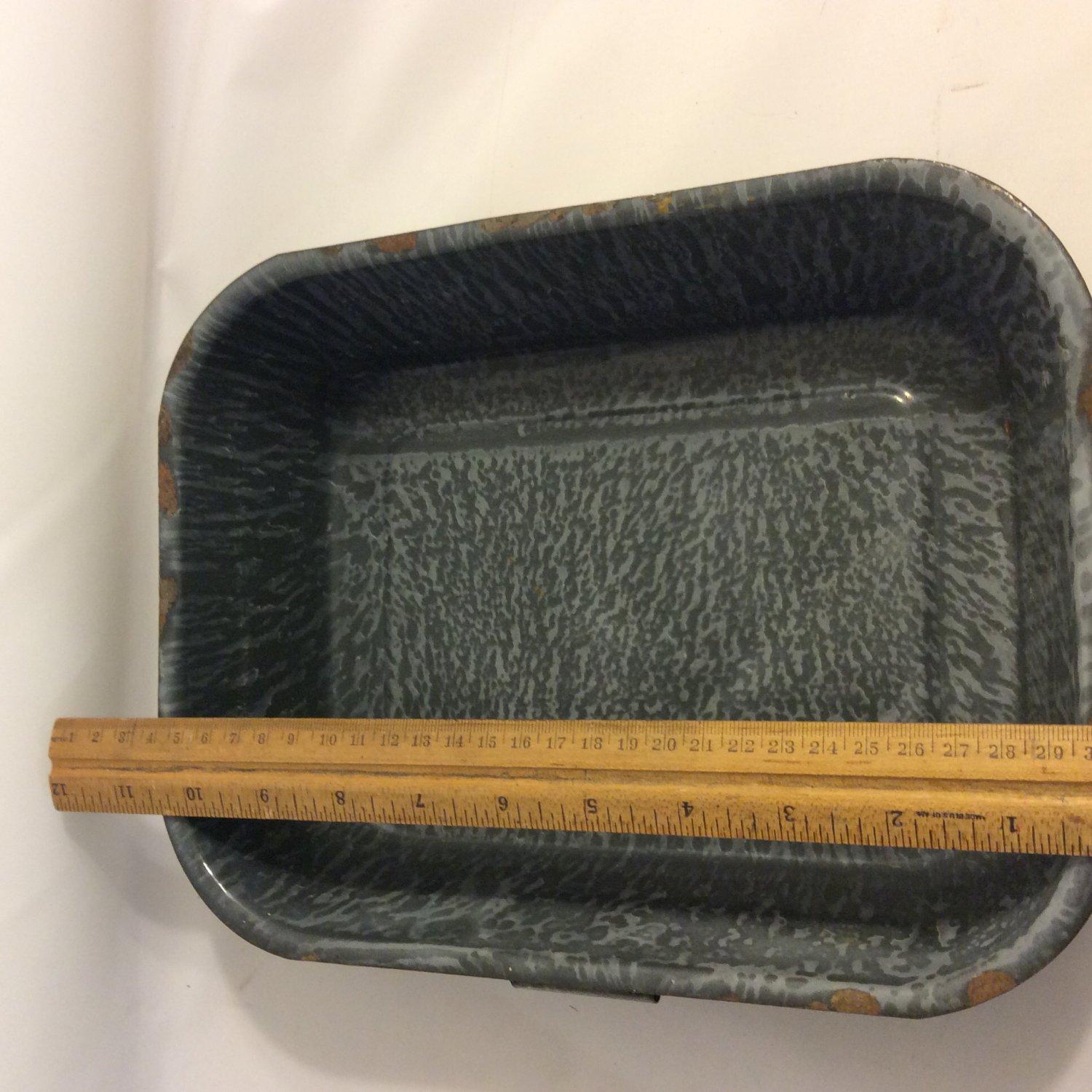 Antique GraniteWare Roaster/Baking Pan with Handle