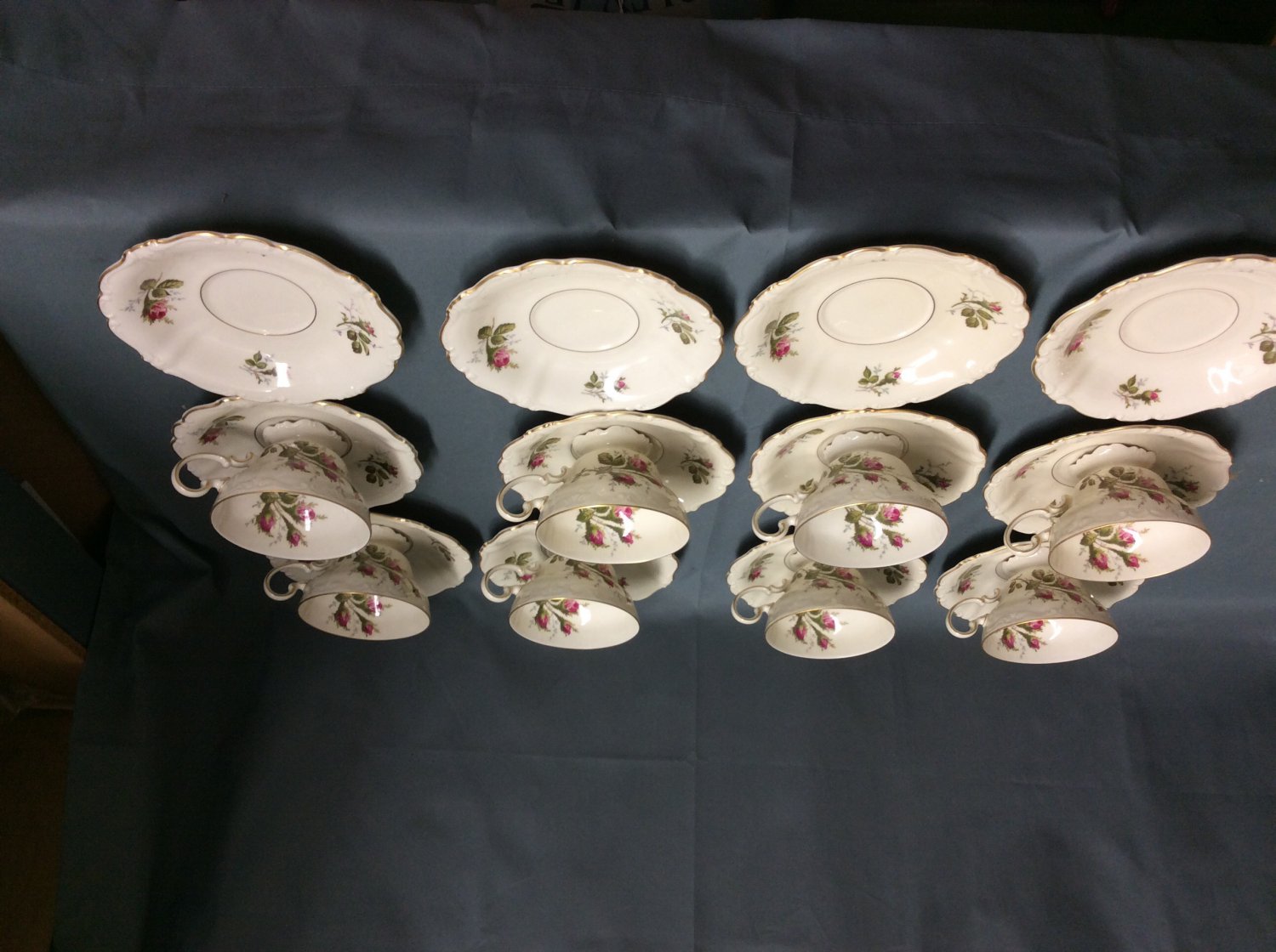 Rosenthal China Moss Rose Pompadour Pattern