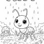 70 Bold & Easy Insect Coloring Pages | Printable Activity Book