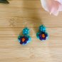 Hand-Made Mexican Huichol Sweetheart "Amorcito" Earrings