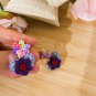 Hand-Made Mexican Huichol Sweetheart "Amorcito" Earrings