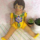 Mexican Cartoneria - Lupita Doll - Yellow