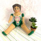 Mexican Cartoneria - Lupita Doll - Green