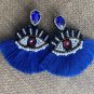 Oversized - Evil Eye Earrings/ Beautiful Statement Earrings/ Hand-Made