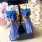 Fabulous Jaguar Alebrije Earrings (Blue/Lavender)