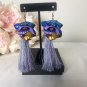 Fabulous Jaguar Alebrije Earrings (Blue/Lavender)