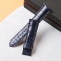 Handmade Custom Blue alligator leather watch strap for Patek Philippe 5524R | Daydaywatchband