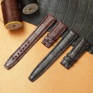 Custom Alligator leather strap for IWC watch 20mm 22mm (brown.black.blue...) | Daydaywatchband