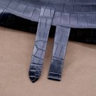Custom black alligator leather strap for Cartier Santos Dumont (Multi-colors) | Daydaywatchband