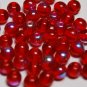 Ruby Red AB Glass Beads 6mm