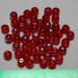 Ruby Red AB Glass Beads 6mm