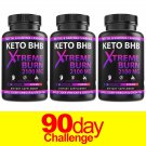 Keto Diet Pills* Boost Energy* BHB Advanced Weight Loss Burn Capsules*3-Bottles