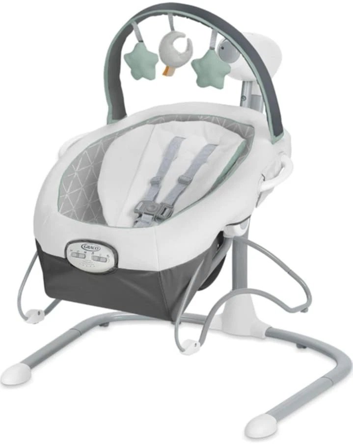 Brand New Graco Soothe 'n Sway LX Baby Swing with Portable Bouncer Derby Fashion