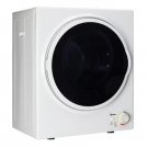 850W Clothing Home 1.6Cu.Ft Capacity Tumble Drum Dryer Machine White