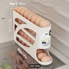 4-Tier Egg Holder - Compact Side Door Design, Holds 30 Eggs,