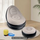 Inflatable Sofa Lounge Chair with Foot Pedal and Air Pump 1 Set
