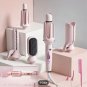 5-In-1 Hair Styler Set Interchangeable Curling Wand & Straightening Brush