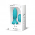 A Play Rechargeable Silicone Adventurous Anal Plug w/Remote - Teal