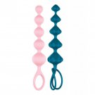 Satisfyer Love Beads Soft Silicone Beads - Blue & Pink