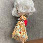 Blythe doll clothes, dress with different color sleeves for Blythe