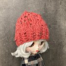 Blythe doll clothes, terracotta knitted hat.