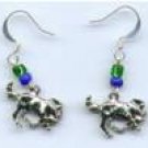 Mustang, Maverick, Bronco Mascot Earrings