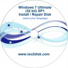 Windows 7 Ultimate Disk 32 bit