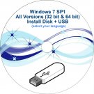 Windows 7 All Versions Disk + USB 64 bit