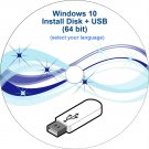 Windows 10 Disk + USB 64 bit