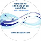 Windows 10 Disk 32 bit + 64 bit