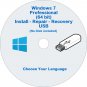 Windows 7 Pro Install USB 64 Bit