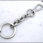 Keyring with chain and carabiner, 11.5 cm, available in gold or silver color