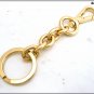 Keyring with chain and carabiner, 11.5 cm, available in gold or silver color