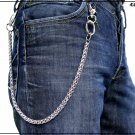 Chain for trousers and jeans, stainless steel spike model, silver color, 55 cm long - Gift idea