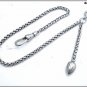 Pocket watch chain, spike model 35 cm additional chain with pendant/carabiner/ring - carabiner/T-bar
