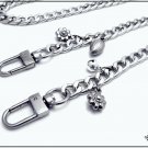 Bag chain with charms, diamond gourmette, mm.9 available in 6 sizes