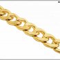Trouser chain, 15mm wide. faceted gold color 60 cm gift idea