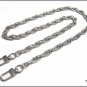 Bag chain, knurled oxidized cord link, 9mm gold or silver cm.120 (47.2 inch)