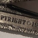 Vintage 1981 Metal Belt Buckle, Tools, Handyman, Saw, Hammer