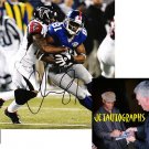 AMANI TOOMER SIGNED GIANTS 8X10 PHOTO PIC PROOF SIGNING