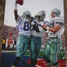 MICHAEL IRVIN DARYL JOHNSTON ALVIN HARPER SIGNED COWBOYS 11X14 PHOTO PIC PROOF SIGNING