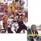 DELTHA O'NEAL SIGNED BENGALS 8X10 PHOTO PIC PROOF SIGNING