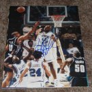JERRY STACKHOUSE MAVERICKS SIGNED UNC TAR HEELS 11X14 PHOTO PIC PROOF SIGNING