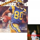 ISAAC BRUCE 49ERS SIGNED RAMS SPORTS ILLUSTRATED PIC PROOF SIGNING