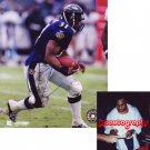 JAMAL LEWIS BROWNS SIGNED RAVENS 8X10 PHOTO PIC PROOF SIGNING