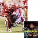 KEVAN BARLOW SIGNED 49ERS 8X10 PHOTO PIC PROOF SIGNING