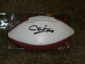 NAPOLEAN KAUFMAN RAIDERS SIGNED WHITE PANNEL FOOTBALL