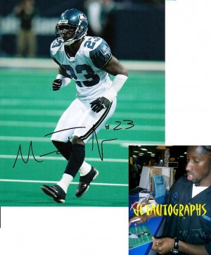 MARCUS TRUFANT SIGNED SEAHAWKS 8X10 PHOTO PIC PROOF SIGNING