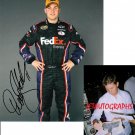 DENNY HAMLIN SIGNED NASCAR 8X10 PHOTO PIC PROOF SIGNING